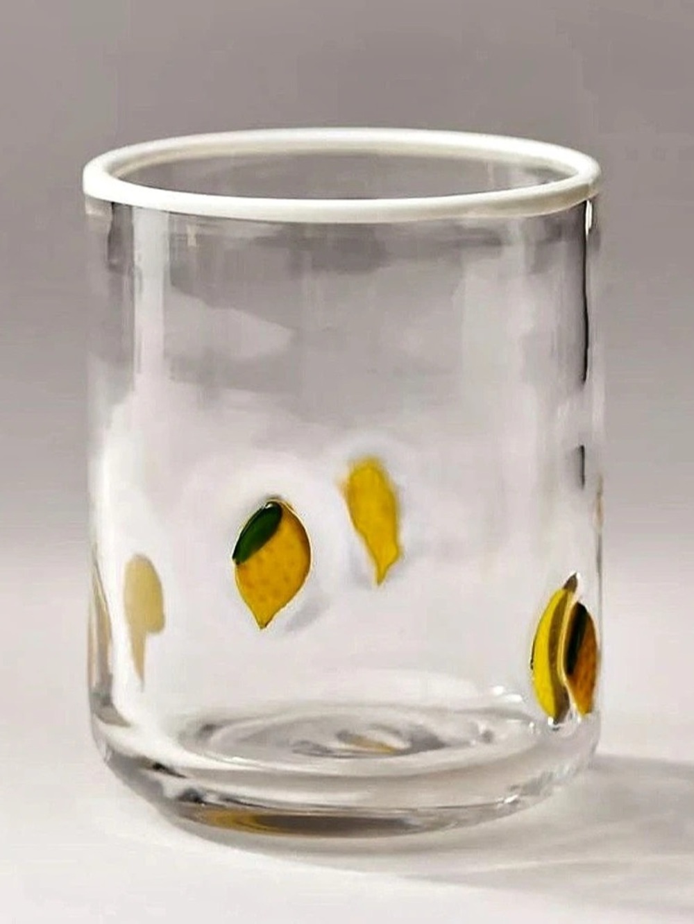 Anthropologie Food & Drink Icon Juice Glass - Lemon